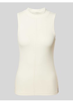 Top o kroju slim fit ze stójką ze sklepu Peek&Cloppenburg  w kategorii Bluzki damskie - zdjęcie 170409080