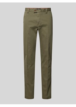 Spodnie zapinane na haftkę i zamek błyskawiczny model ‘WOOD’ ze sklepu Peek&Cloppenburg  w kategorii Spodnie męskie - zdjęcie 170409201