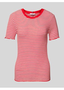 T-shirt o kroju slim fit z wzorem w paski ze sklepu Peek&Cloppenburg  w kategorii Bluzki damskie - zdjęcie 170409513