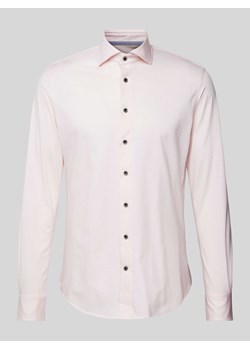 Koszula biznesowa o kroju slim fit z kołnierzykiem typu cutaway ze sklepu Peek&Cloppenburg  w kategorii Koszule męskie - zdjęcie 170409551