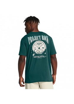 Męska koszulka treningowa Under Armour Project Rock Day Grphc SS - zielona ze sklepu Sportstylestory.com w kategorii T-shirty męskie - zdjęcie 170410781