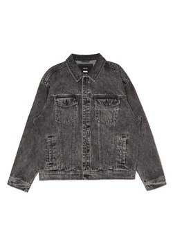 Cropp - Ciemnoszara kurtka jeansowa - szary ze sklepu Cropp w kategorii Kurtki męskie - zdjęcie 170411582