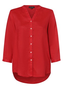 Franco Callegari Damska bluzka lniana Kobiety len czerwony jednolity ze sklepu vangraaf w kategorii Bluzki damskie - zdjęcie 170412060