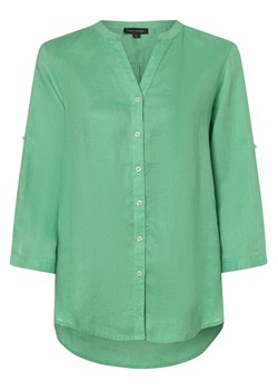 Franco Callegari Damska bluzka lniana Kobiety len zielony jednolity ze sklepu vangraaf w kategorii Bluzki damskie - zdjęcie 170412062