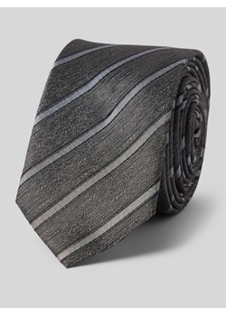 Krawat jedwabny ze wzorem w paski (5 cm) ze sklepu Peek&Cloppenburg  w kategorii Krawaty - zdjęcie 170413382