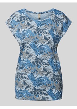 T-shirt z kwiatowym nadrukiem na całej powierzchni model ‘Galina’ ze sklepu Peek&Cloppenburg  w kategorii Bluzki damskie - zdjęcie 170413421