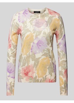 Bluzka z długim rękawem i kwiatowym nadrukiem na całej powierzchni model ‘SHAVONNE’ ze sklepu Peek&Cloppenburg  w kategorii Bluzki damskie - zdjęcie 170413442