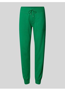 Spodnie dresowe w jednolitym kolorze ze sklepu Peek&Cloppenburg  w kategorii Spodnie damskie - zdjęcie 170413451