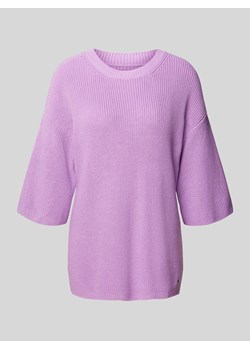 T-shirt o kroju oversized z imitacji dzianiny ze sklepu Peek&Cloppenburg  w kategorii Swetry damskie - zdjęcie 170413482