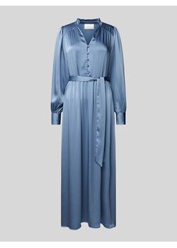 Długa sukienka z wiązanym paskiem model ‘Nova’ ze sklepu Peek&Cloppenburg  w kategorii Sukienki - zdjęcie 170413534