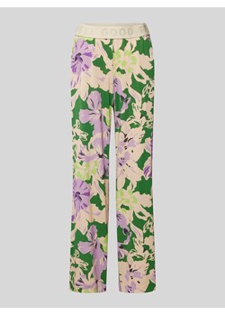 Spodnie materiałowe o luźnym kroju z kwiatowym nadrukiem model ‘STYLE.MAINE’ ze sklepu Peek&Cloppenburg  w kategorii Spodnie damskie - zdjęcie 170413742
