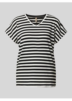 T-shirt z dekoltem w serek model ‘Kaiza’ ze sklepu Peek&Cloppenburg  w kategorii Bluzki damskie - zdjęcie 170413750