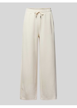 Spodnie dresowe o kroju regular fit z szeroką nogawką model ‘Banu’ ze sklepu Peek&Cloppenburg  w kategorii Spodnie damskie - zdjęcie 170413781