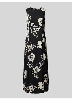 Długa sukienka z kwiatowym nadrukiem ze sklepu Peek&Cloppenburg  w kategorii Sukienki - zdjęcie 170413873