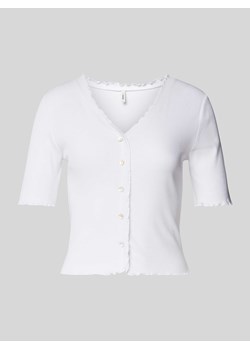 T-shirt z listwą guzikową model ‘LAILA’ ze sklepu Peek&Cloppenburg  w kategorii Bluzki damskie - zdjęcie 170414053