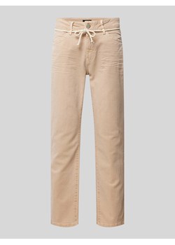 Jeansy o kroju regular fit z wiązanym paskiem model ‘Louis fresh’ ze sklepu Peek&Cloppenburg  w kategorii Jeansy damskie - zdjęcie 170414151