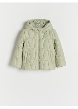 Reserved - Pikowana kurtka z kapturem - jasnozielony ze sklepu Reserved w kategorii Kurtki dziewczęce - zdjęcie 170415193