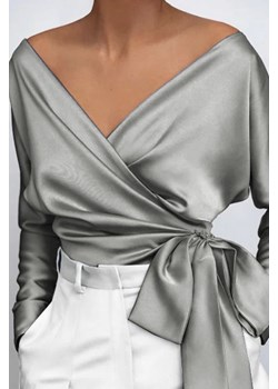 Bluzka BORSETA GREY ze sklepu Ivet Shop w kategorii Bluzki damskie - zdjęcie 170415784