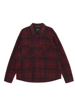 Cropp - Flanelowa koszula comfort w kratę - kasztanowy ze sklepu Cropp w kategorii Koszule męskie - zdjęcie 170420391
