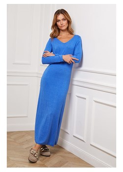 So Cachemire Sukienka dzianinowa &quot;Dovel&quot; w kolorze niebieskim ze sklepu Limango Polska w kategorii Sukienki - zdjęcie 170423133