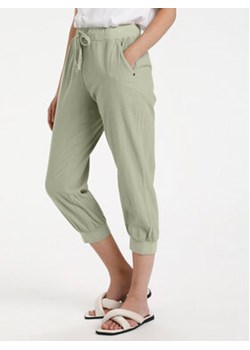 Kaffe Spodnie materiałowe Naya 10502803 Zielony Regular Fit ze sklepu MODIVO w kategorii Spodnie damskie - zdjęcie 170424363
