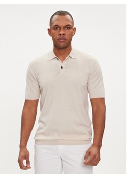 Calvin Klein Polo K10K113053 Beżowy Regular Fit ze sklepu MODIVO w kategorii T-shirty męskie - zdjęcie 170424371