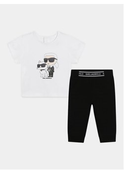 Karl Lagerfeld Kids Komplet t-shirt i legginsy Z30127 S Kolorowy Regular Fit ze sklepu MODIVO w kategorii Komplety dziewczęce - zdjęcie 170424402