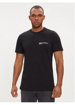 Karl Lagerfeld Jeans T-Shirt 241D1700 Czarny Slim Fit ze sklepu MODIVO w kategorii T-shirty męskie - zdjęcie 170424403