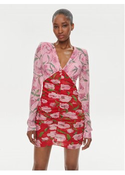 ROTATE Sukienka koktajlowa 1122422945 Różowy Regular Fit ze sklepu MODIVO w kategorii Sukienki - zdjęcie 170424531