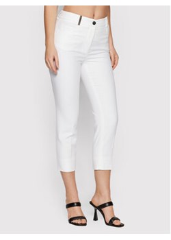 Peserico Spodnie materiałowe P04855J0 Biały Regular Fit ze sklepu MODIVO w kategorii Spodnie damskie - zdjęcie 170424943
