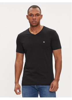 Calvin Klein Jeans T-Shirt Embro Badge J30J325212 Czarny Slim Fit ze sklepu MODIVO w kategorii T-shirty męskie - zdjęcie 170424964