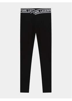 Karl Lagerfeld Kids Legginsy Z30068 D Czarny Slim Fit ze sklepu MODIVO w kategorii Spodnie dziewczęce - zdjęcie 170425074