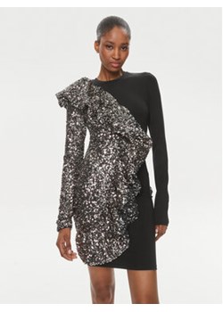 ROTATE Sukienka koktajlowa 112206100 Czarny Regular Fit ze sklepu MODIVO w kategorii Sukienki - zdjęcie 170425161
