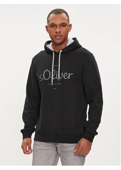 s.Oliver Bluza 2132732 Czarny Regular Fit ze sklepu MODIVO w kategorii Bluzy męskie - zdjęcie 170425240