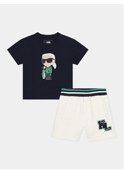 Karl Lagerfeld Kids Komplet t-shirt i spodenki Z30130 M Kolorowy Regular Fit ze sklepu MODIVO w kategorii Komplety niemowlęce - zdjęcie 170425370