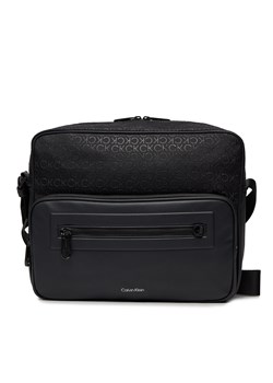 Saszetka Calvin Klein Ck Elevated K50K511613 Jacquard Mono Black 0GK ze sklepu eobuwie.pl w kategorii Torby męskie - zdjęcie 170425762