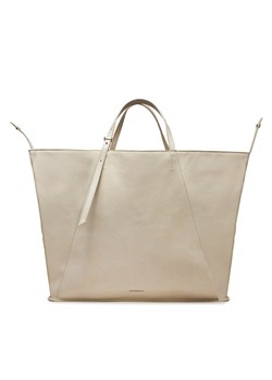 Torebka Calvin Klein Ck Fold K60K611657 Beżowy ze sklepu eobuwie.pl w kategorii Torby Shopper bag - zdjęcie 170425924