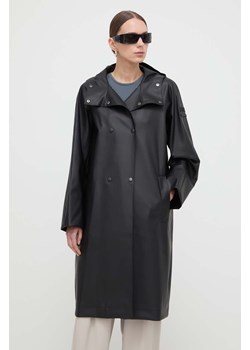 Max Mara Leisure płaszcz przeciwdeszczowy damski kolor czarny przejściowa oversize 2416021078600 ze sklepu ANSWEAR.com w kategorii Płaszcze damskie - zdjęcie 170427111