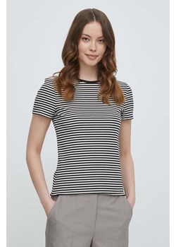 Lauren Ralph Lauren t-shirt damski kolor czarny ze sklepu ANSWEAR.com w kategorii Bluzki damskie - zdjęcie 170427404
