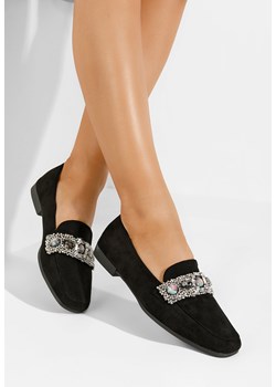 Czarne eleganckie mokasyny damskie Teara ze sklepu Zapatos w kategorii Mokasyny damskie - zdjęcie 170428140