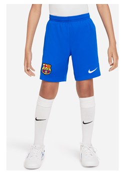 Spodenki piłkarskie dla dużych dzieci Nike Dri-FIT FC Barcelona Stadium 2023/24 (wersja wyjazdowa) - Niebieski ze sklepu Nike poland w kategorii Spodenki chłopięce - zdjęcie 170429490