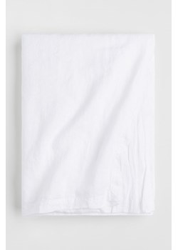 H & M - Obrus ze spranego lnu - Biały ze sklepu H&M w kategorii Obrusy i bieżniki - zdjęcie 170430214