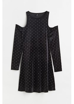 H & M - Sukienka z wycięciami na ramionach - Czarny ze sklepu H&M w kategorii Sukienki - zdjęcie 170430351