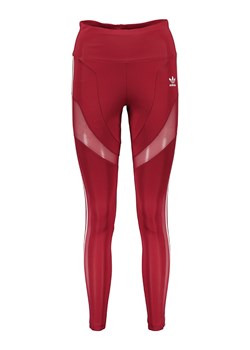 adidas Legginsy sportowe &quot;Adicolor Trefoil&quot; w kolorze czerwonym ze sklepu Limango Polska w kategorii Spodnie damskie - zdjęcie 170430910