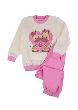 Ciepła dziewczęca piżama różowa Tup Tup- żyrafy ze sklepu 5.10.15 w kategorii Piżamy dziecięce - zdjęcie 170431100