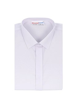 Koszula chłopięca biała z krytą plisą- długi rękaw ze sklepu 5.10.15 w kategorii Koszule chłopięce - zdjęcie 170431140