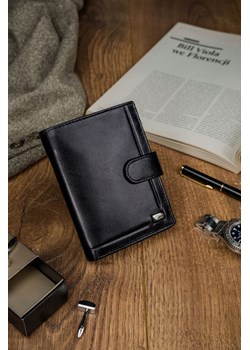Duży, skórzany portfel męski na zatrzask - Rovicky ze sklepu 5.10.15 w kategorii Portfele męskie - zdjęcie 170431144