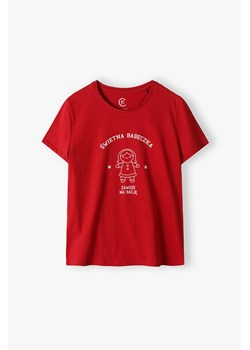 T-shirt damski z napisem Świetna babeczka zawsze ma rację bordowy ze sklepu 5.10.15 w kategorii Bluzki damskie - zdjęcie 170431161