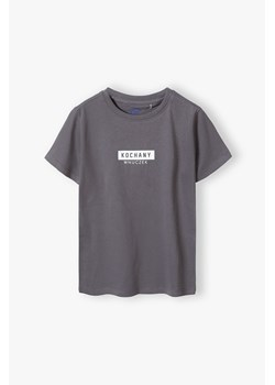 Bawełniany t-shirt dla chłopca z napisem - Kochany wnuczek ze sklepu 5.10.15 w kategorii T-shirty chłopięce - zdjęcie 170431263