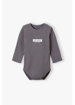 Bawełniane body niemowlęce z napisem - Kochany wnuczek ze sklepu 5.10.15 w kategorii Body niemowlęce - zdjęcie 170431264